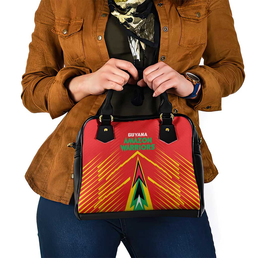 Guyana Cricket Amazon Warriors Shoulder Handbag Green Red Gold Glory LT03
