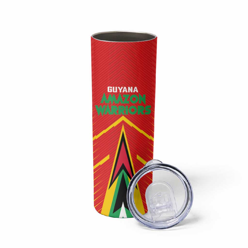 Guyana Cricket Amazon Warriors Custom Skinny Tumbler Go Glory-Green Red Gold LT03