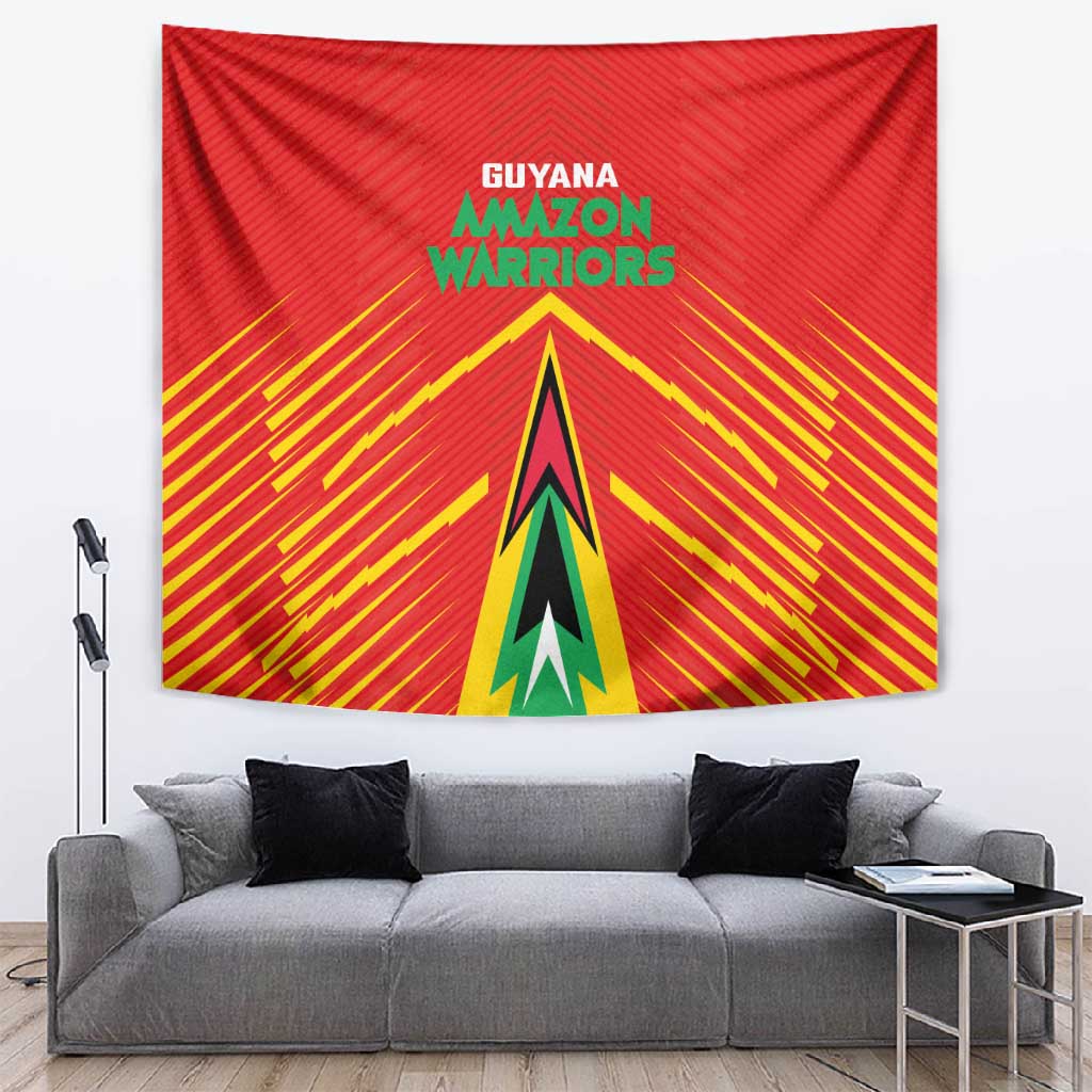 Guyana Cricket Amazon Warriors Tapestry Go Glory-Green Red Gold LT03