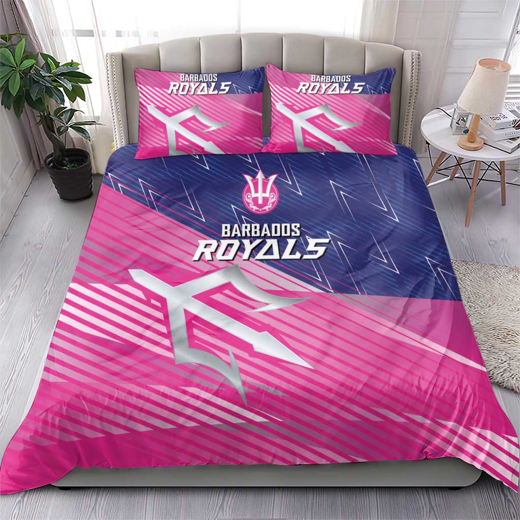 Barbados Cricket Royals Bedding Set Trident Symbol-Sporty Style LT03