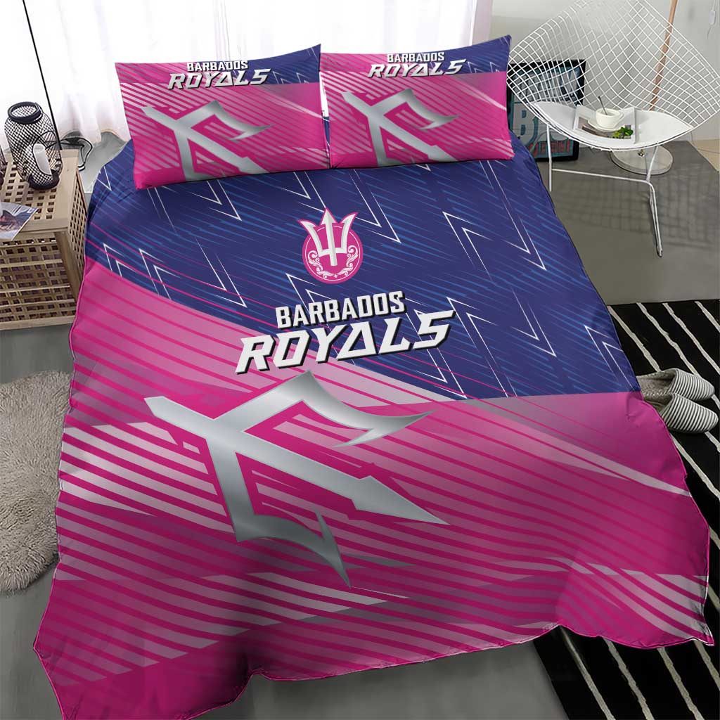 Barbados Cricket Royals Bedding Set Trident Symbol-Sporty Style LT03