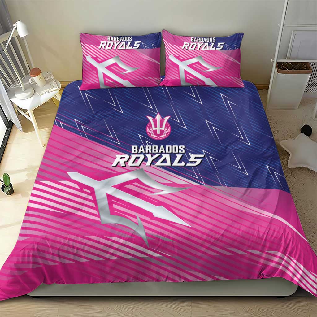 Barbados Cricket Royals Bedding Set Trident Symbol-Sporty Style LT03