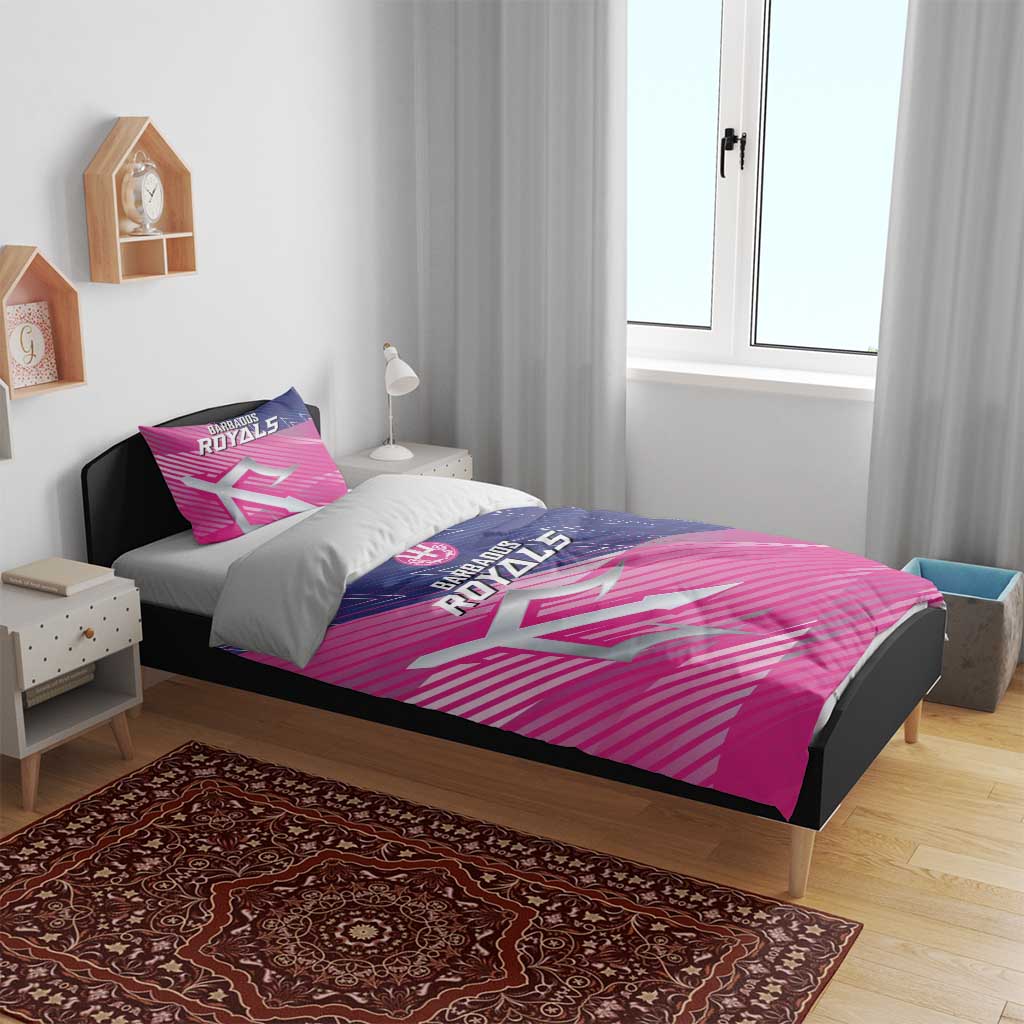 Barbados Cricket Royals Bedding Set Trident Symbol-Sporty Style LT03
