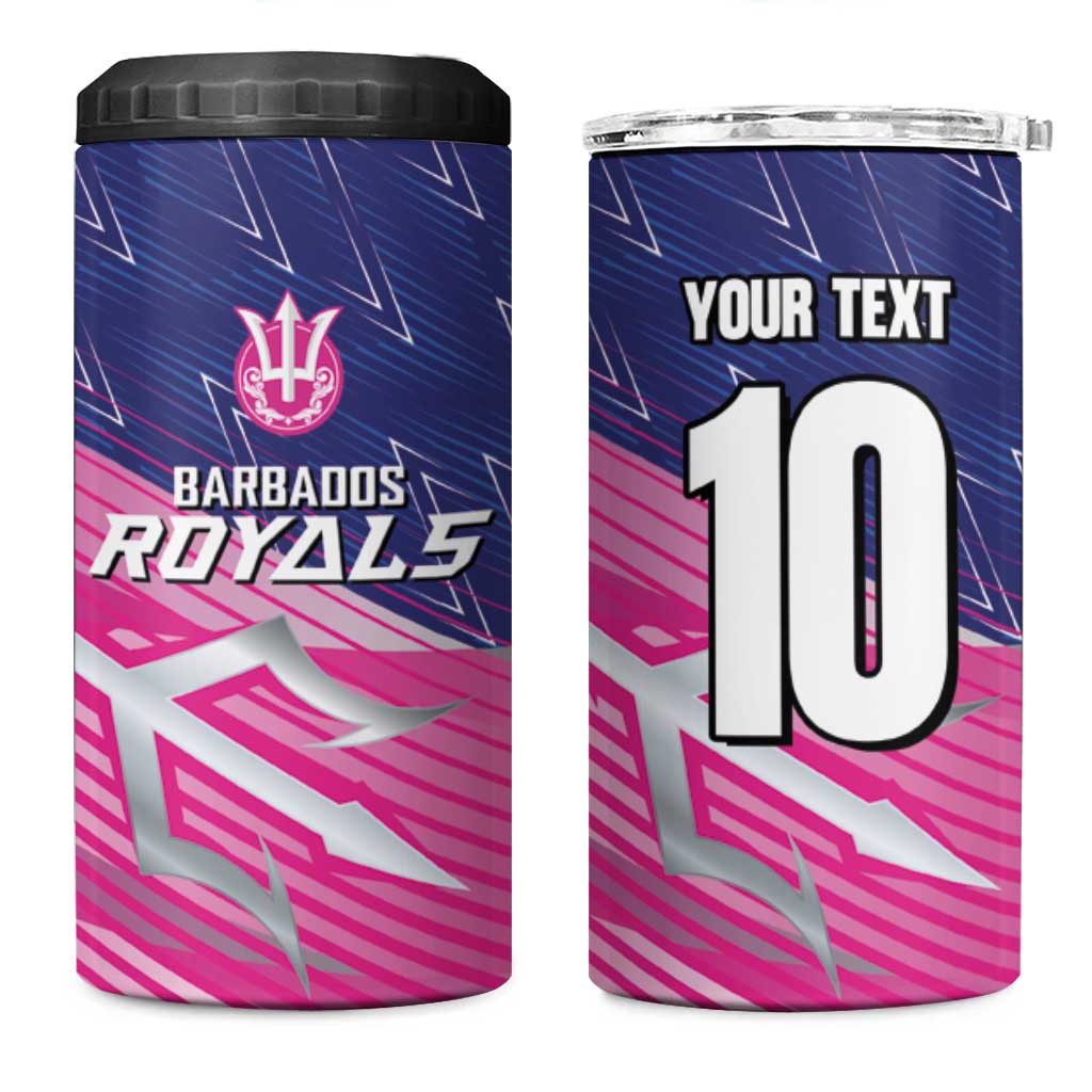 Custom Barbados Cricket Royals 4 in 1 Can Cooler Tumbler Trident Symbol-Sporty Style LT03