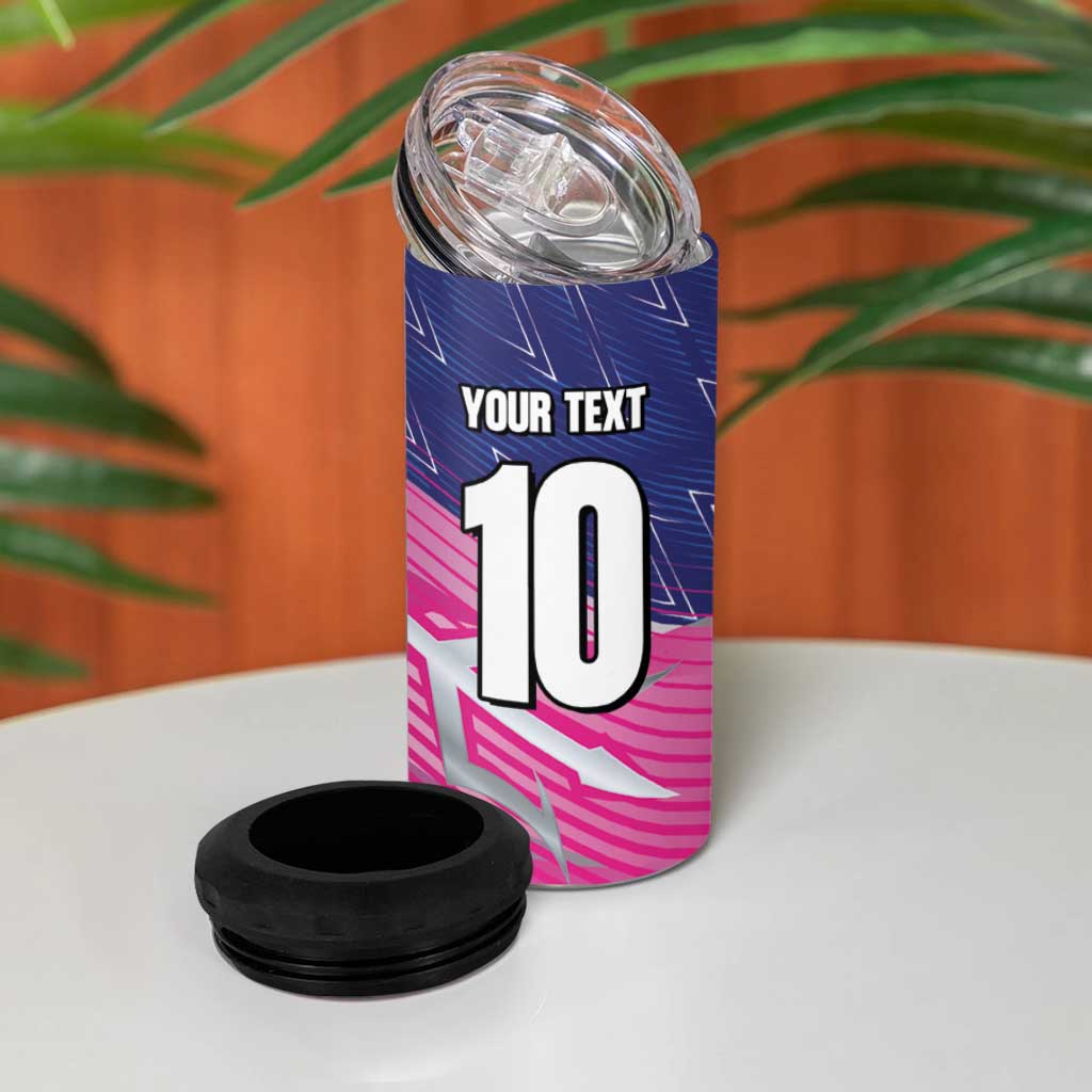 Custom Barbados Cricket Royals 4 in 1 Can Cooler Tumbler Trident Symbol-Sporty Style LT03