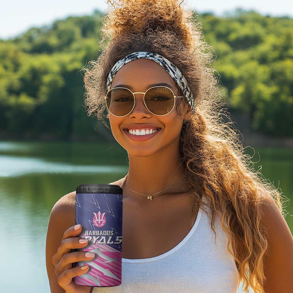 Custom Barbados Cricket Royals 4 in 1 Can Cooler Tumbler Trident Symbol-Sporty Style LT03