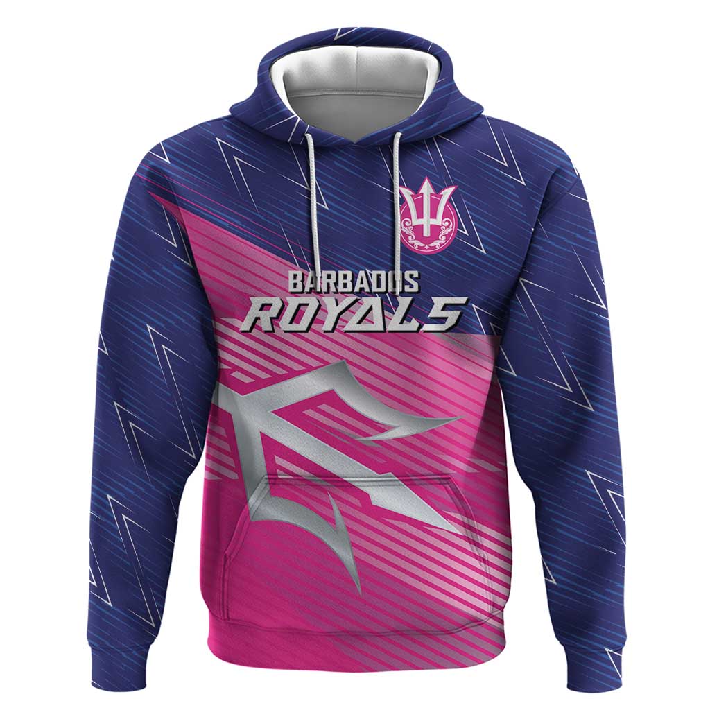 Custom Barbados Cricket Royals Hoodie Sporty Style with Trident Symbol LT03