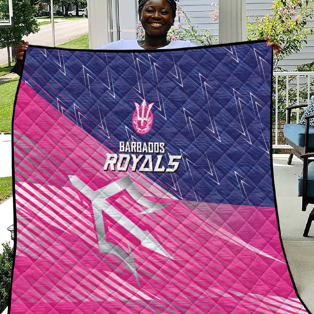 Barbados Cricket Royals Quilt Trident Symbol-Sporty Style LT03