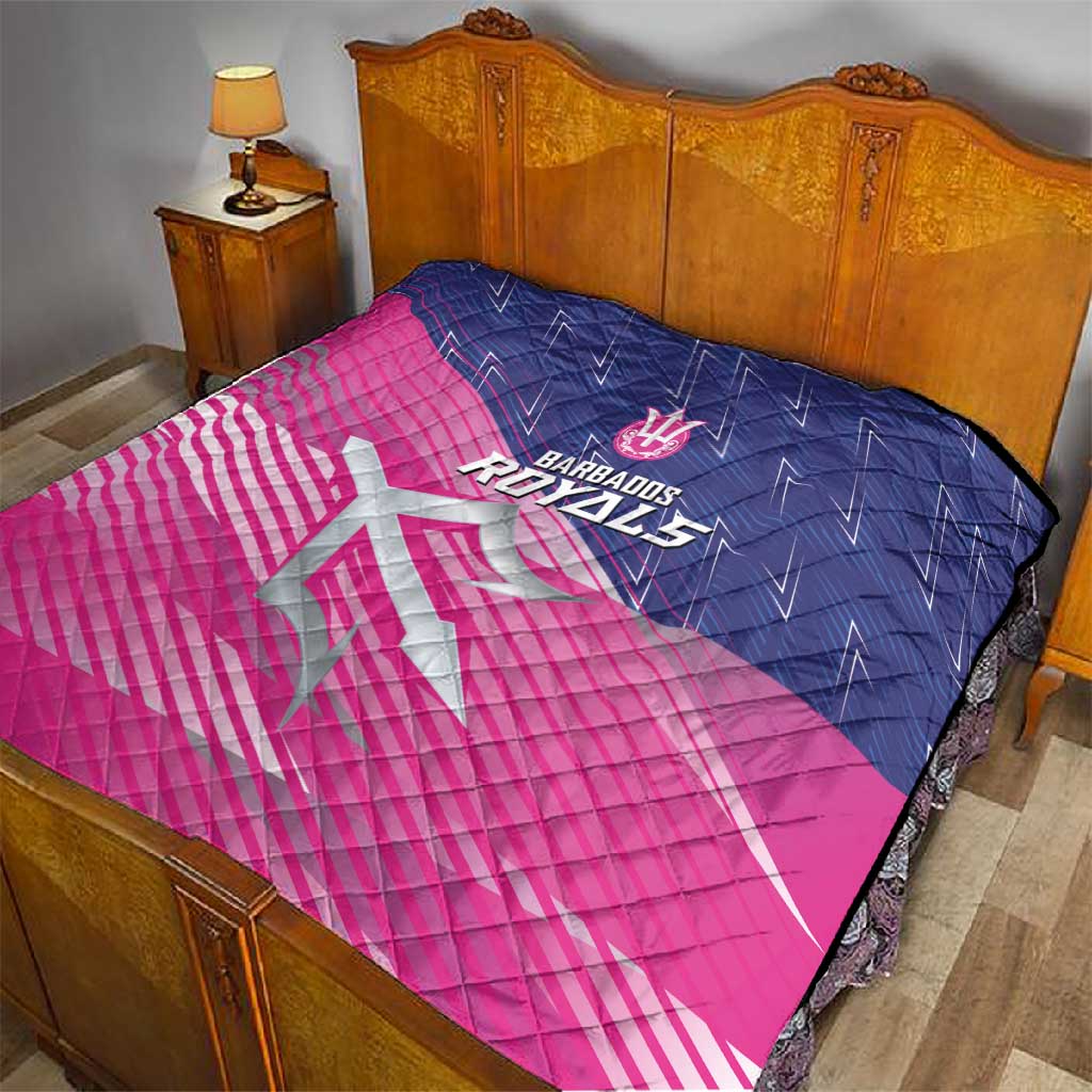 Barbados Cricket Royals Quilt Trident Symbol-Sporty Style LT03