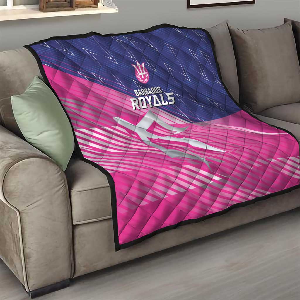 Barbados Cricket Royals Quilt Trident Symbol-Sporty Style LT03