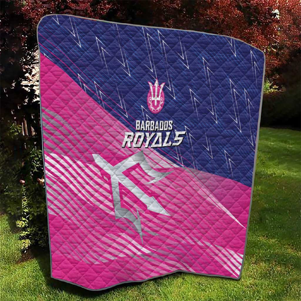 Barbados Cricket Royals Quilt Trident Symbol-Sporty Style LT03
