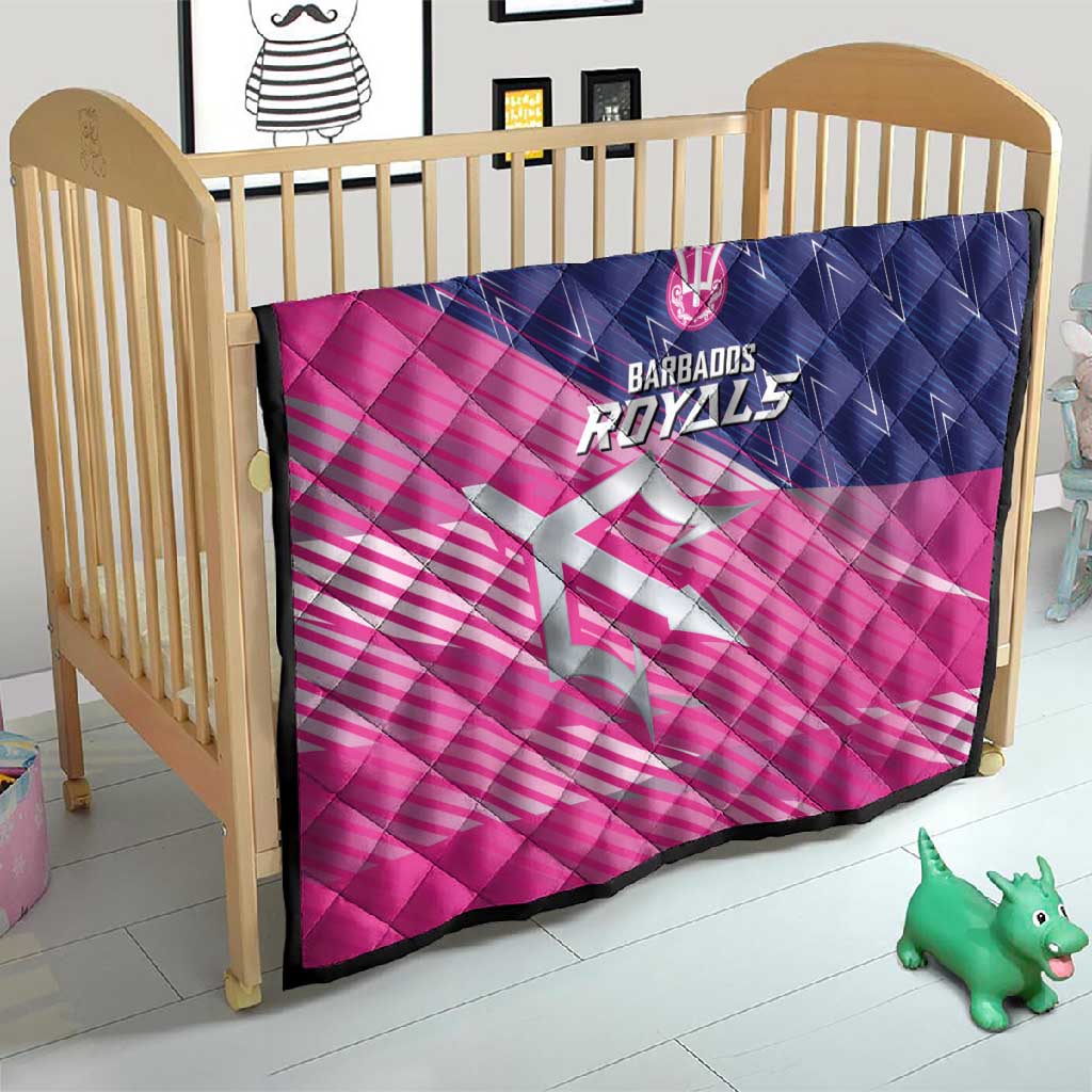 Barbados Cricket Royals Quilt Trident Symbol-Sporty Style LT03