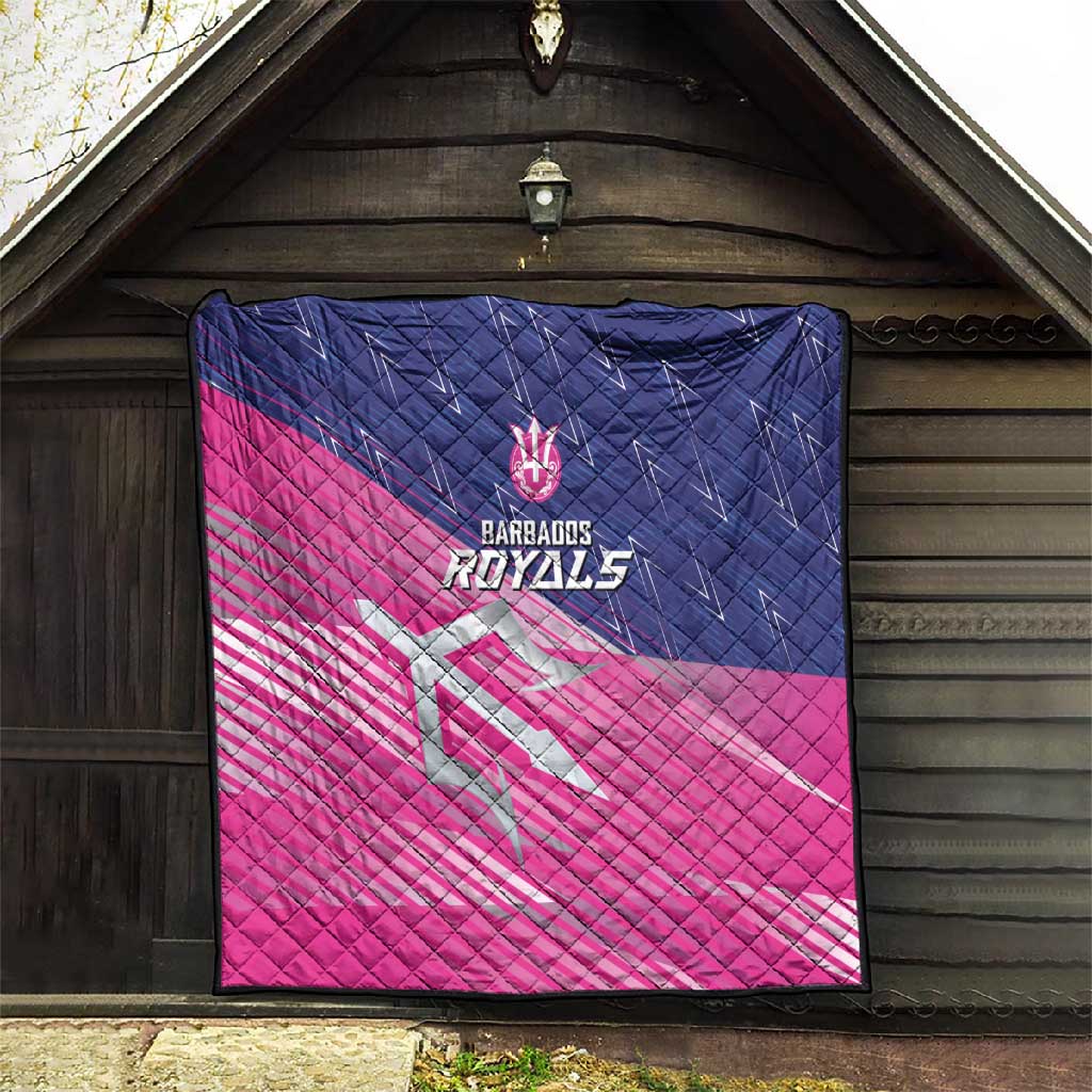Barbados Cricket Royals Quilt Trident Symbol-Sporty Style LT03