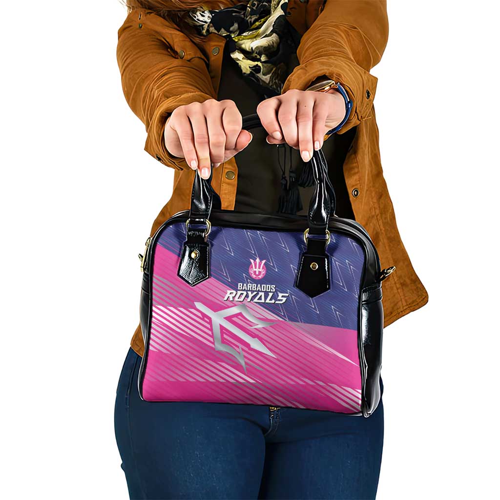Barbados Cricket Royals Shoulder Handbag Sporty Style with Trident Symbol LT03