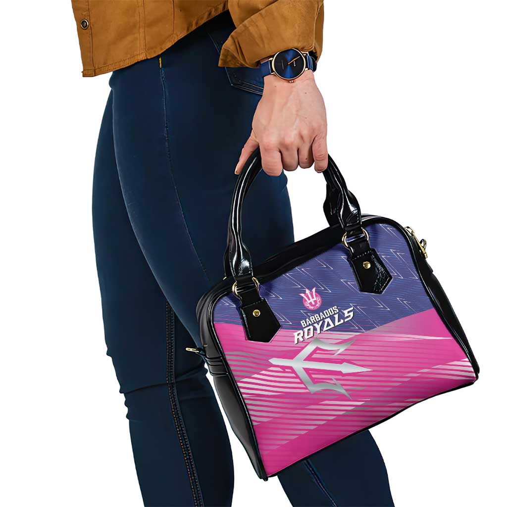 Barbados Cricket Royals Shoulder Handbag Sporty Style with Trident Symbol LT03