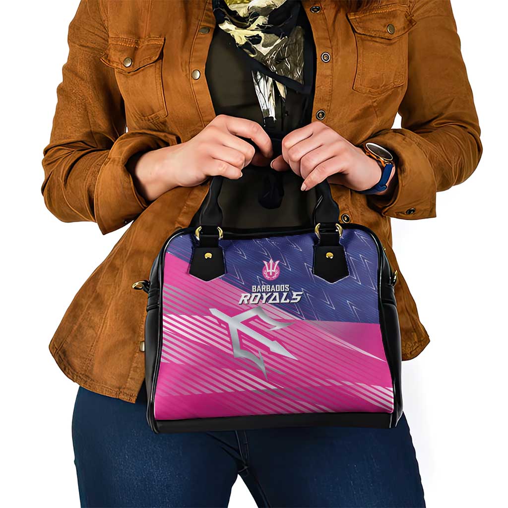 Barbados Cricket Royals Shoulder Handbag Sporty Style with Trident Symbol LT03