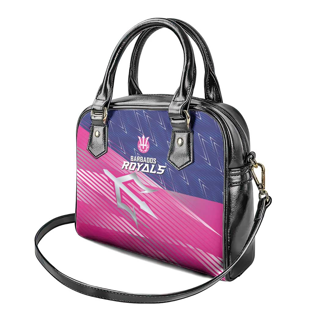 Barbados Cricket Royals Shoulder Handbag Sporty Style with Trident Symbol LT03