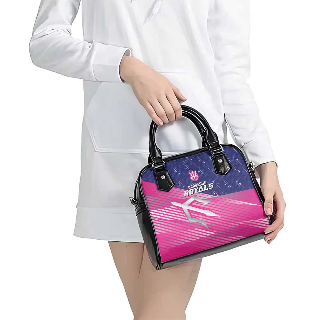 Barbados Cricket Royals Shoulder Handbag Sporty Style with Trident Symbol LT03