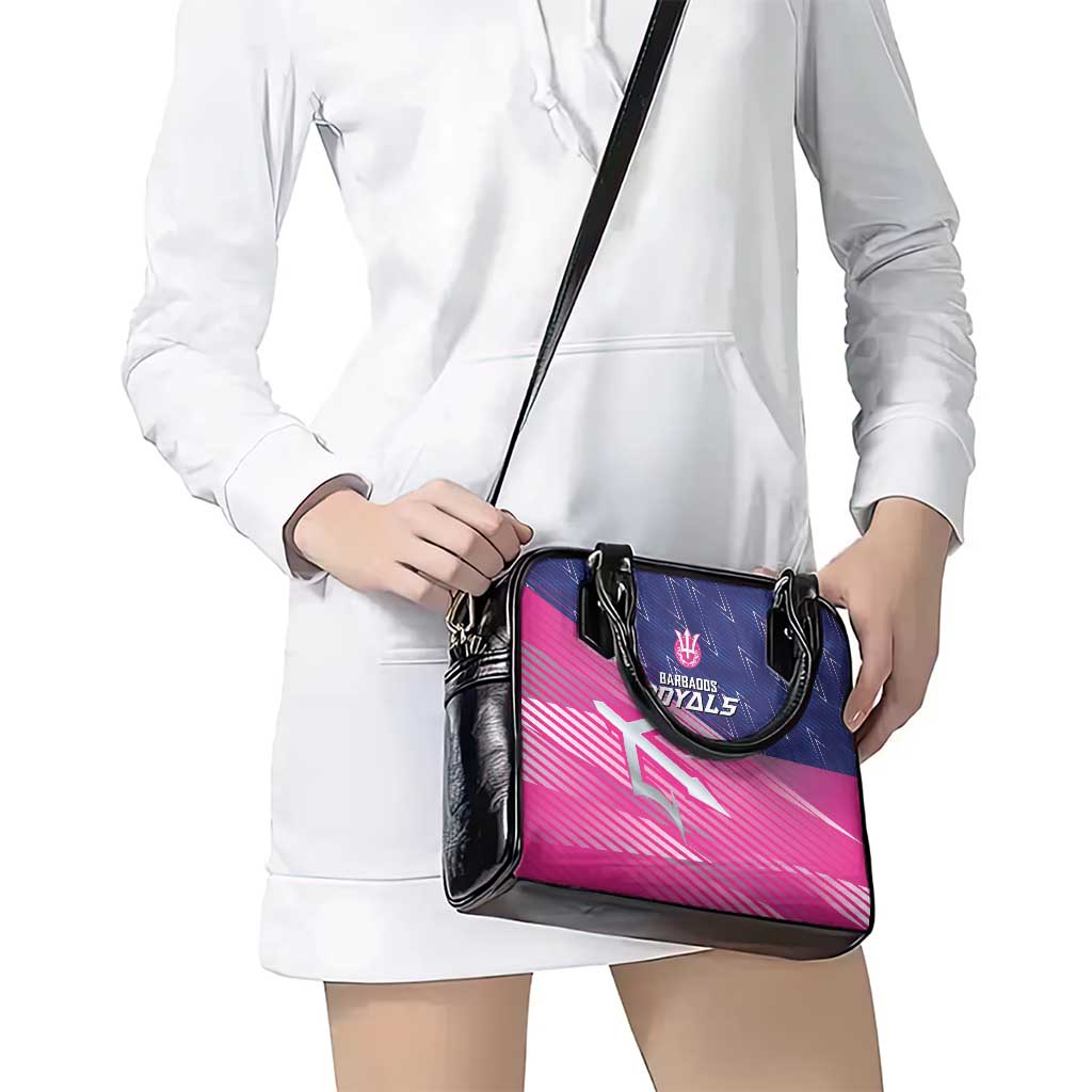 Barbados Cricket Royals Shoulder Handbag Sporty Style with Trident Symbol LT03