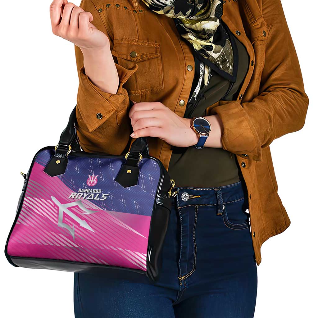Barbados Cricket Royals Shoulder Handbag Sporty Style with Trident Symbol LT03