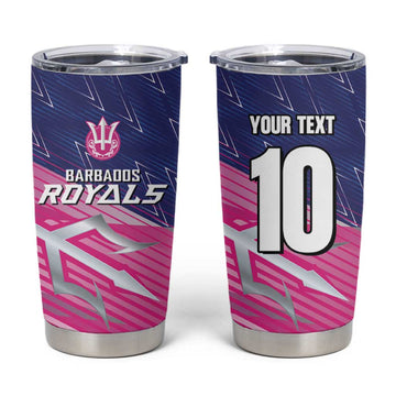 Custom Barbados Cricket Royals Tumbler Cup Trident Symbol-Sporty Style LT03