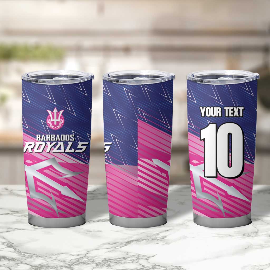 Custom Barbados Cricket Royals Tumbler Cup Trident Symbol-Sporty Style LT03