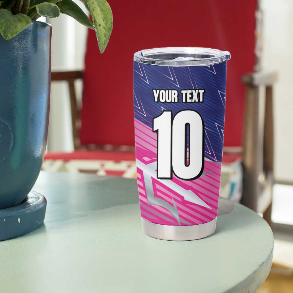 Custom Barbados Cricket Royals Tumbler Cup Trident Symbol-Sporty Style LT03