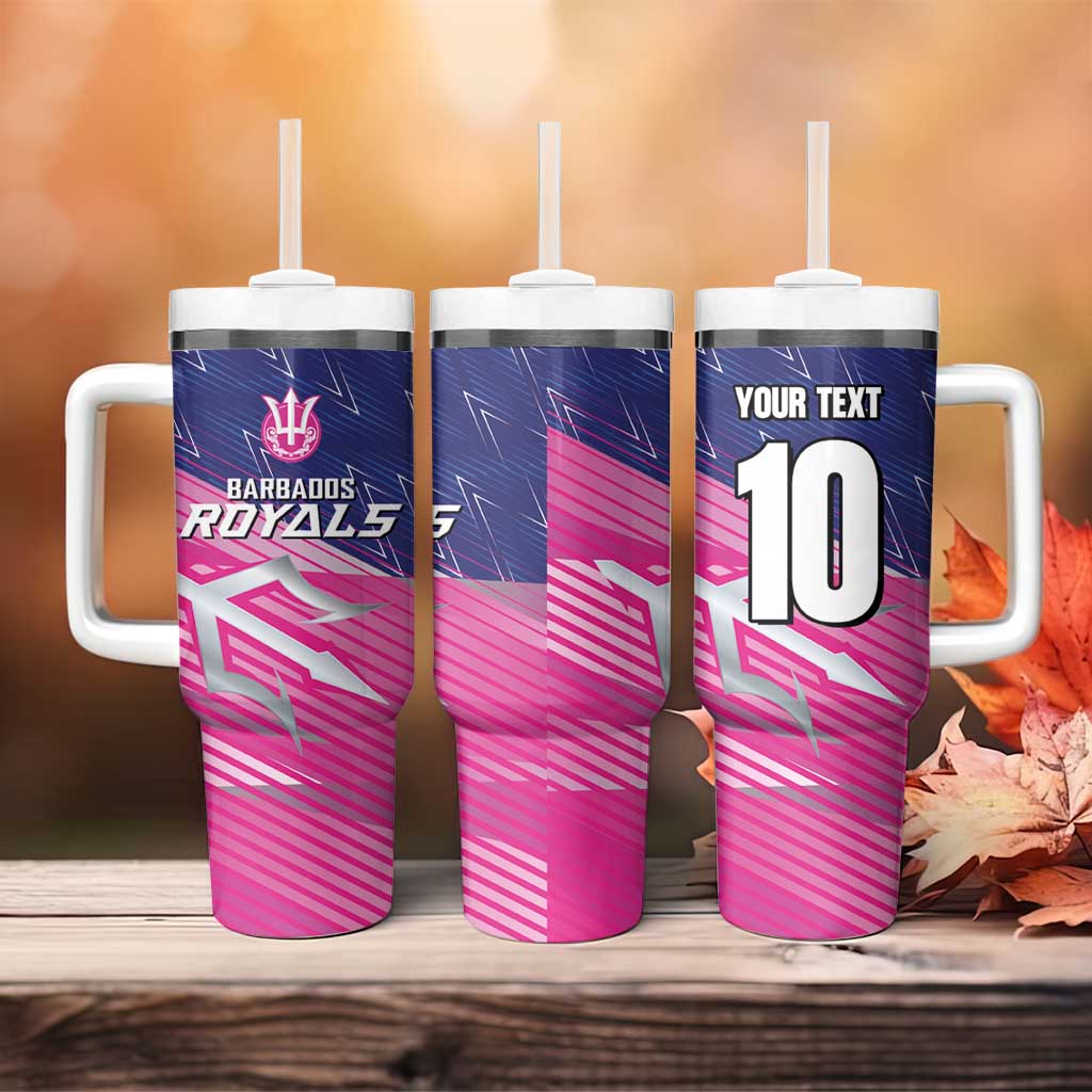 Custom Barbados Cricket Royals Tumbler With Handle Trident Symbol-Sporty Style LT03