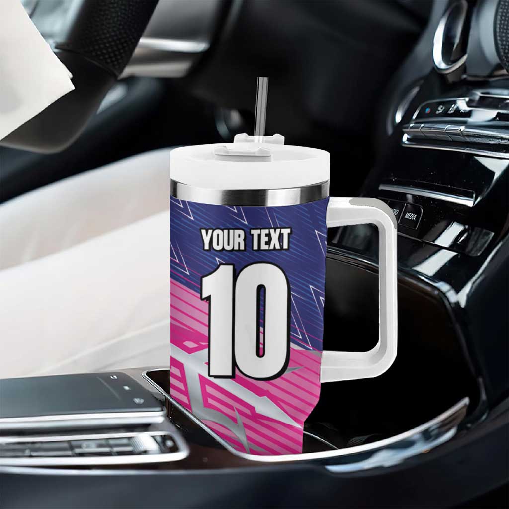 Custom Barbados Cricket Royals Tumbler With Handle Trident Symbol-Sporty Style LT03