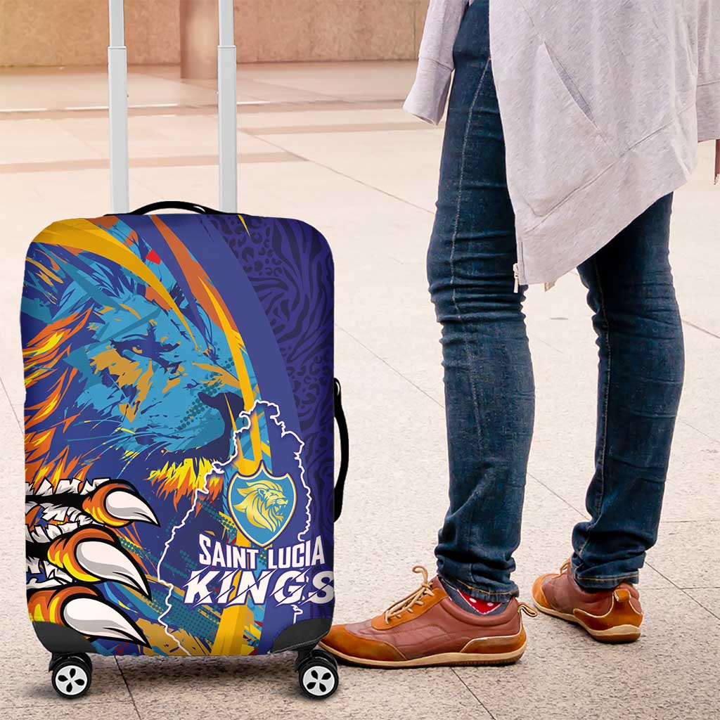 Saint Lucia Cricket Kings Luggage Cover Power Lions of Caribbean LT03