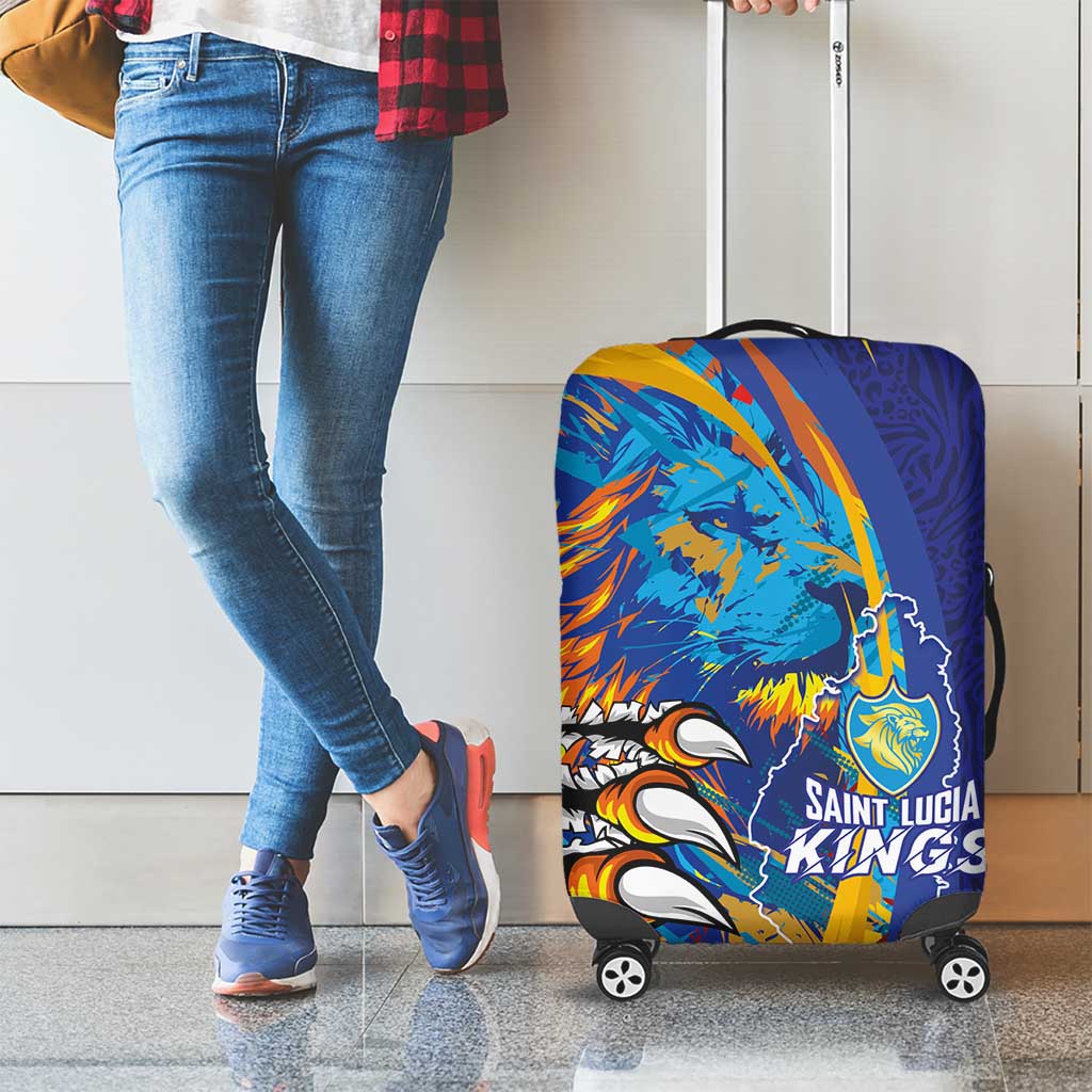 Saint Lucia Cricket Kings Luggage Cover Power Lions of Caribbean LT03