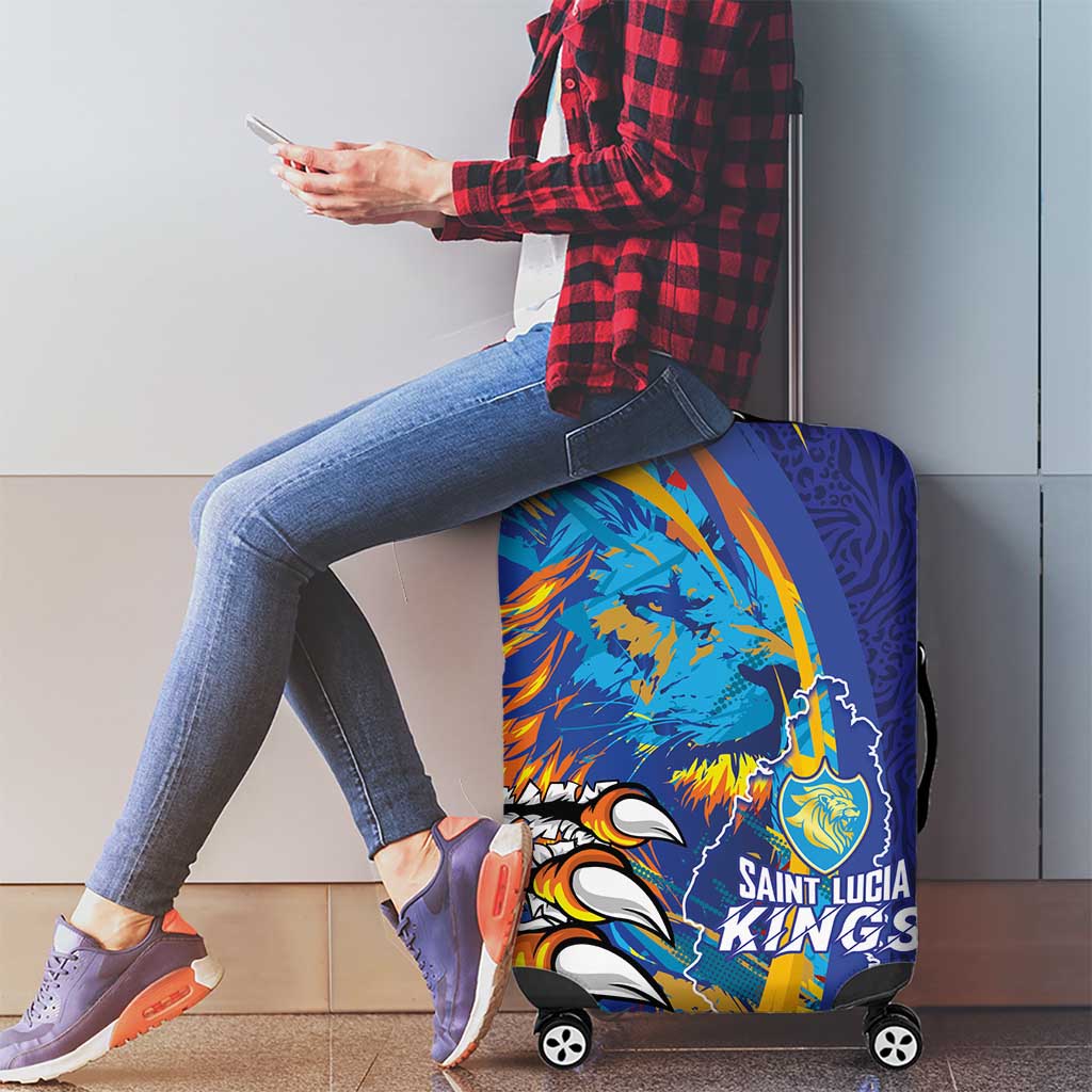 Saint Lucia Cricket Kings Luggage Cover Power Lions of Caribbean LT03