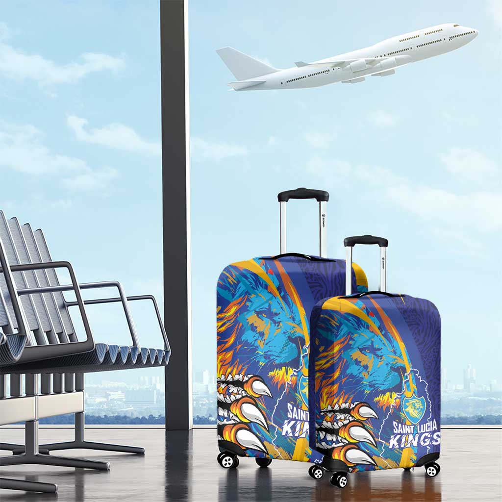 Saint Lucia Cricket Kings Luggage Cover Power Lions of Caribbean LT03