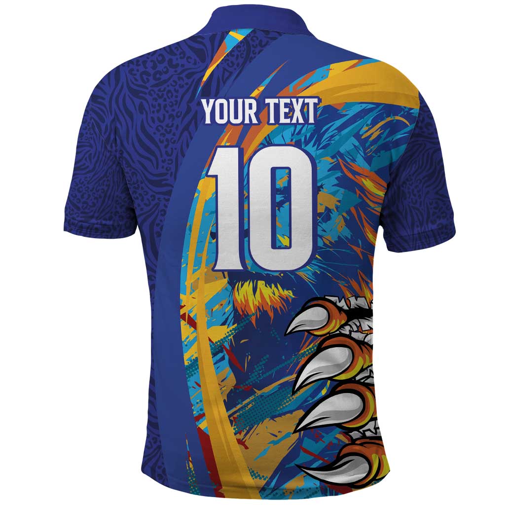 Custom Saint Lucia Cricket Kings Polo Shirt Power Lions of Caribbean LT03