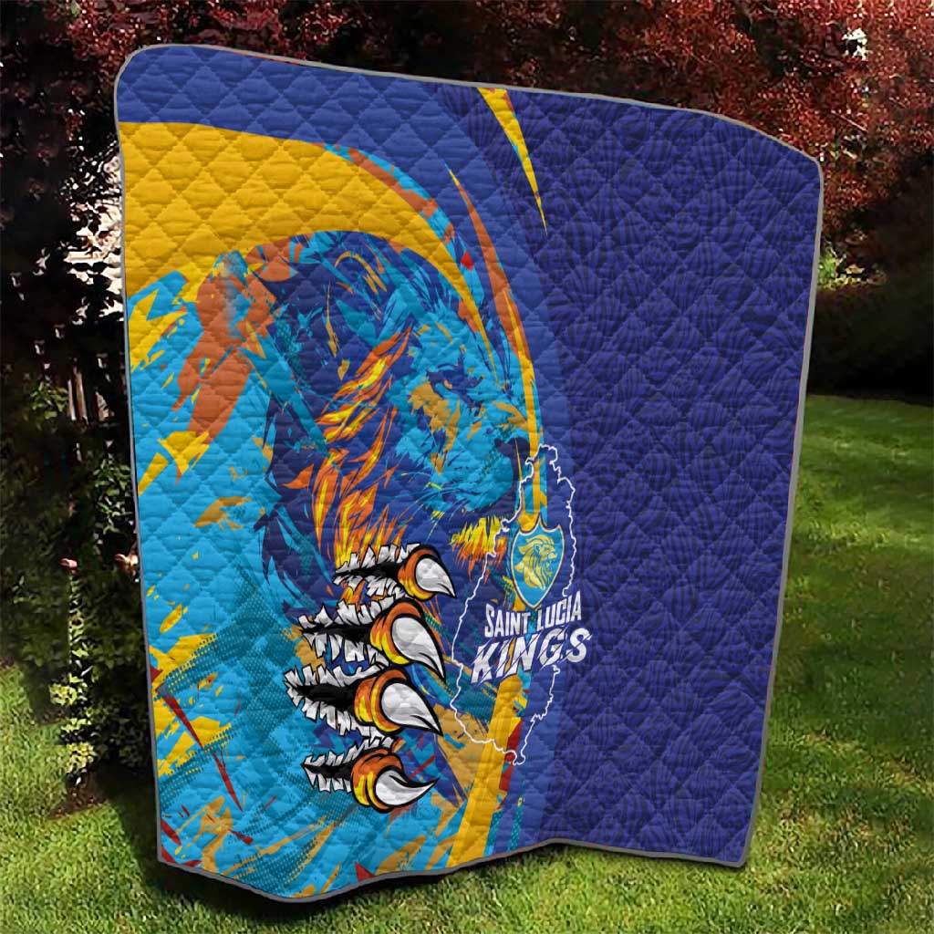 Saint Lucia Cricket Kings Quilt Caribbean-Roar of Power Lions LT03