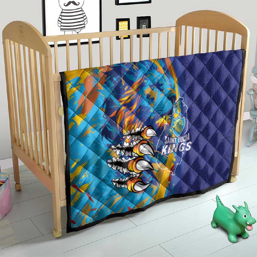 Saint Lucia Cricket Kings Quilt Caribbean-Roar of Power Lions LT03