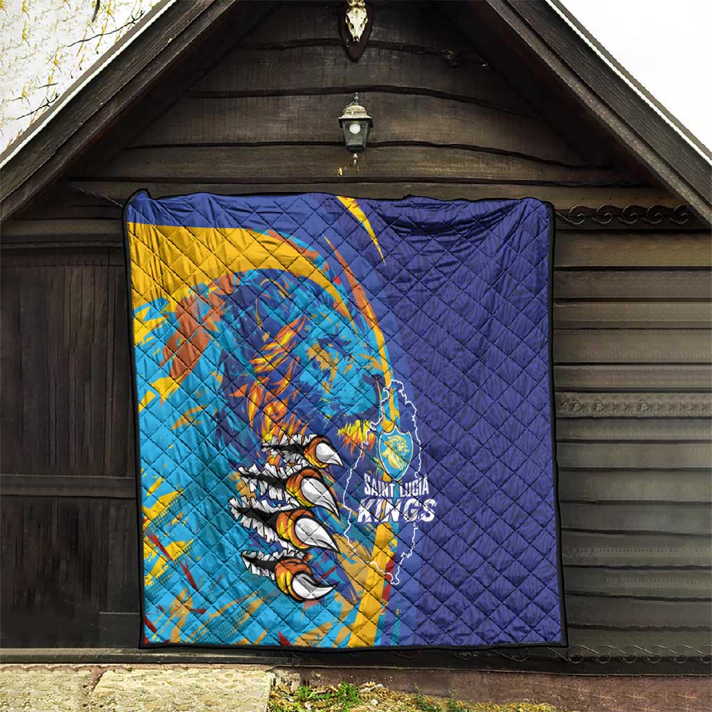 Saint Lucia Cricket Kings Quilt Caribbean-Roar of Power Lions LT03