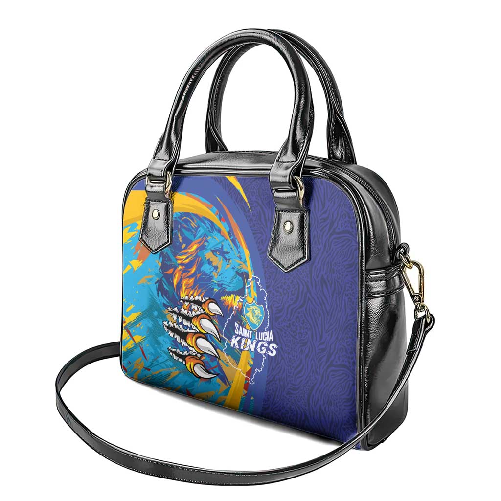 Saint Lucia Cricket Kings Shoulder Handbag Power Lions of Caribbean LT03