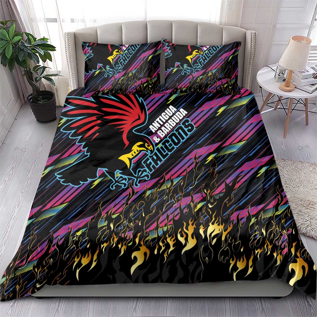 Antigua & Barbuda Cricket Falcons Bedding Set Through The Fire-Go Glory LT03