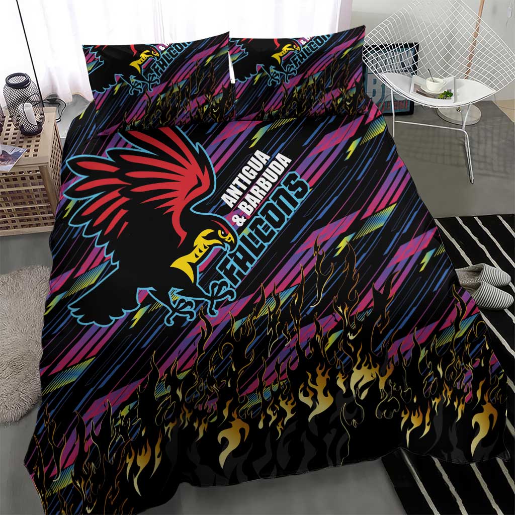 Antigua & Barbuda Cricket Falcons Bedding Set Through The Fire-Go Glory LT03