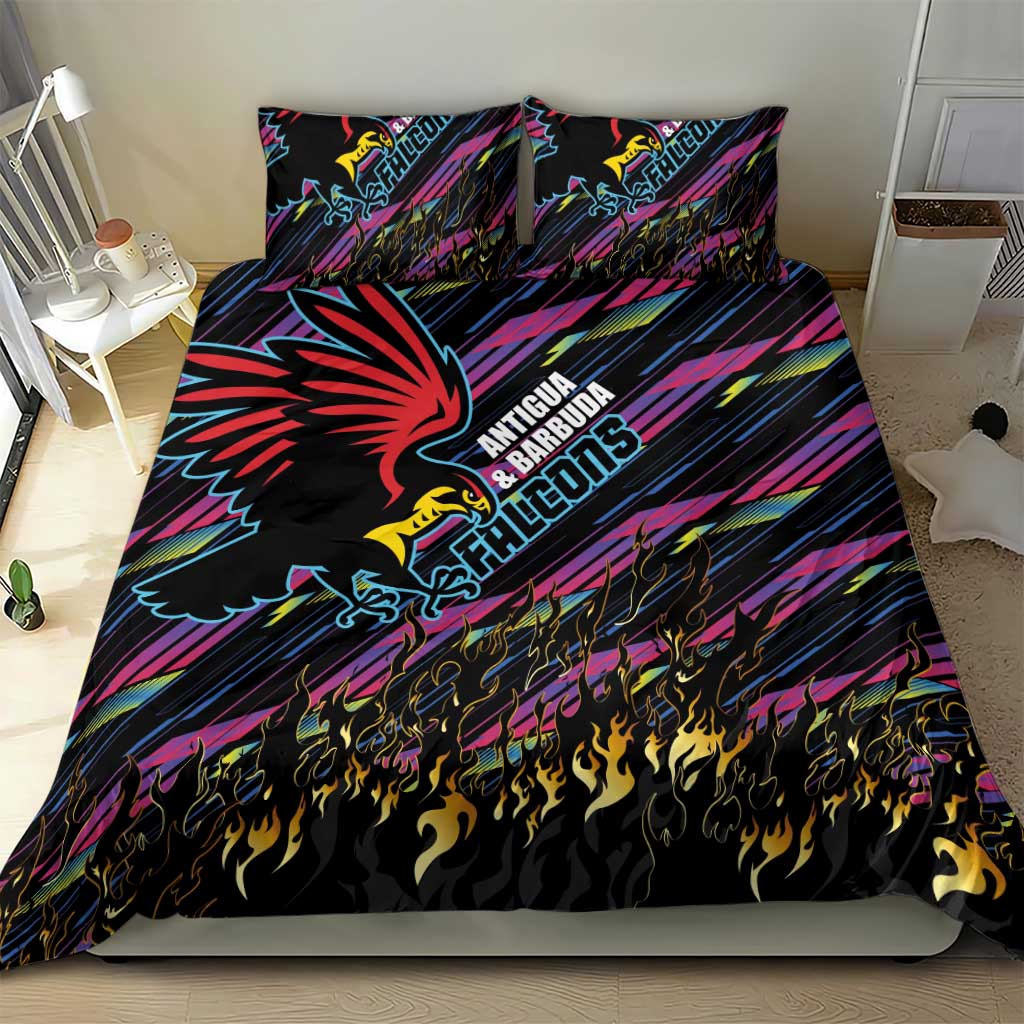 Antigua & Barbuda Cricket Falcons Bedding Set Through The Fire-Go Glory LT03