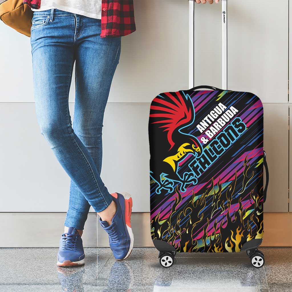 Antigua & Barbuda Cricket Falcons Luggage Cover Through The Fire LT03
