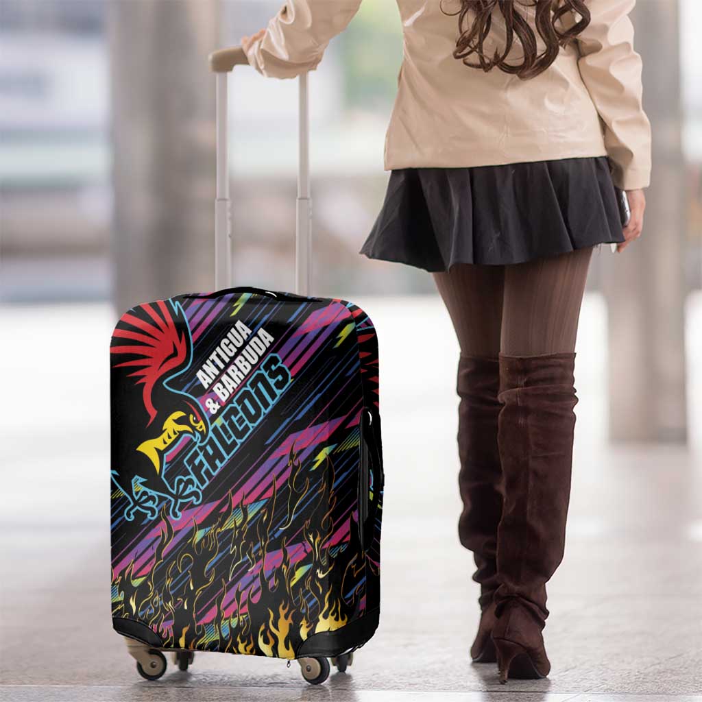 Antigua & Barbuda Cricket Falcons Luggage Cover Through The Fire LT03