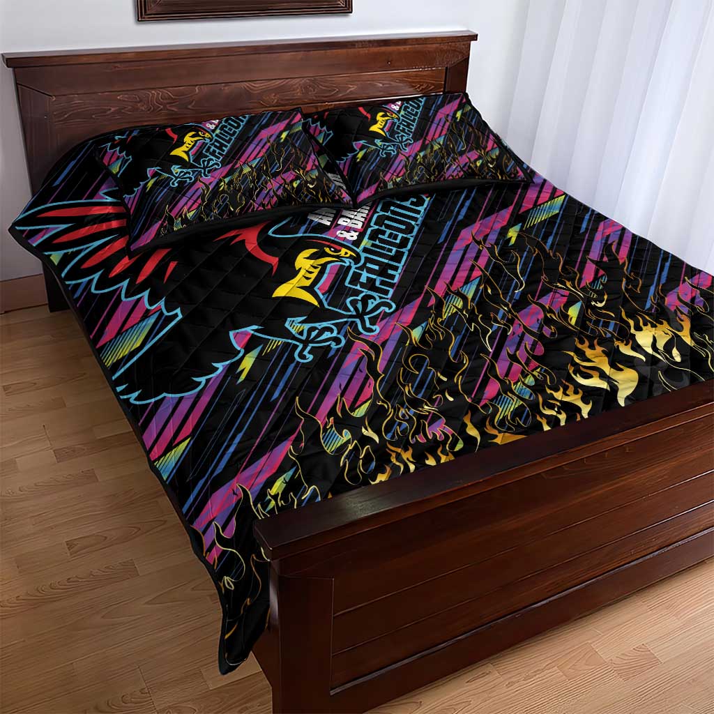 Antigua & Barbuda Cricket Falcons Quilt Bed Set Through The Fire-Go Glory LT03