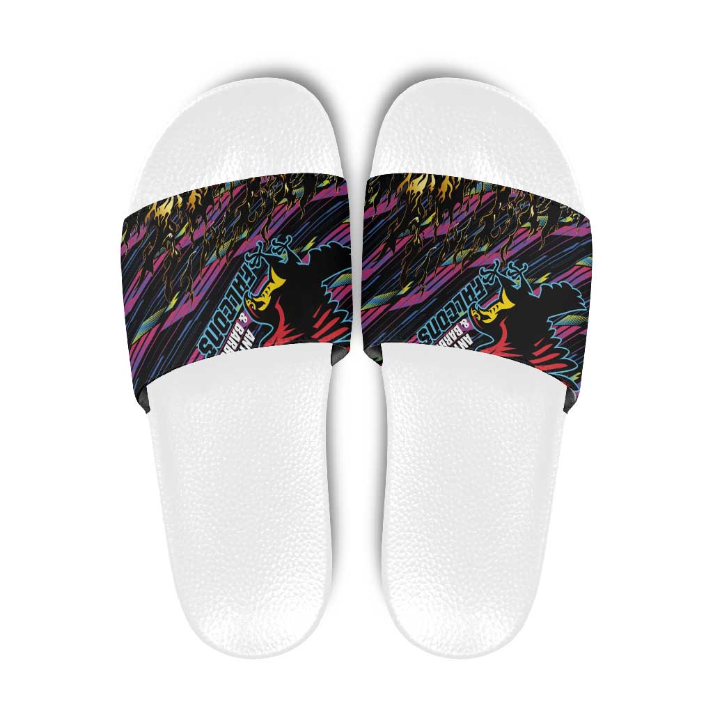 Antigua & Barbuda Cricket Falcons Slide Sandals Through The Fire LT03