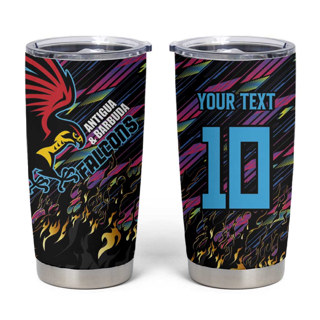 Custom Antigua & Barbuda Cricket Falcons Tumbler Cup Through The Fire-Go Glory LT03