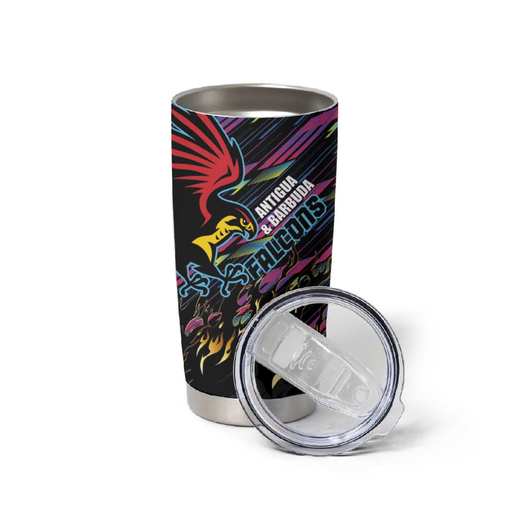 Custom Antigua & Barbuda Cricket Falcons Tumbler Cup Through The Fire-Go Glory LT03