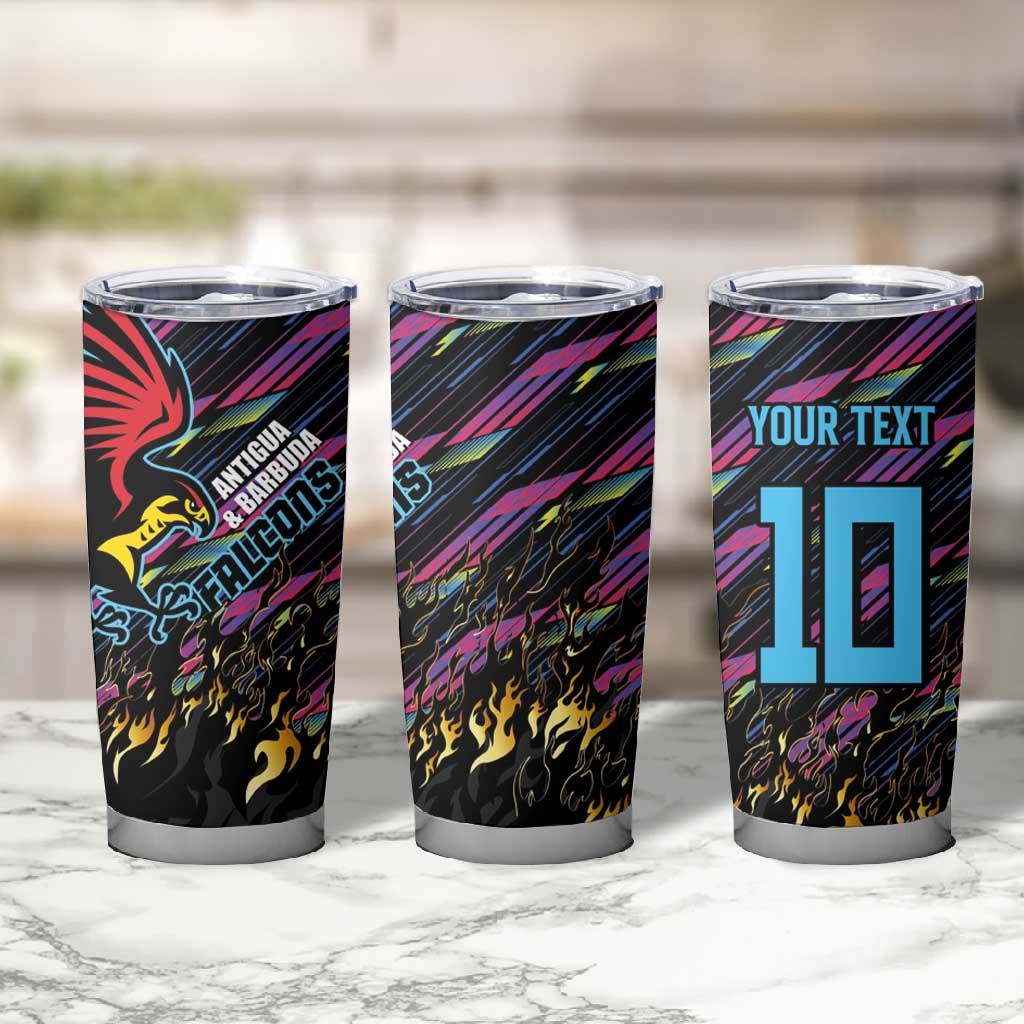 Custom Antigua & Barbuda Cricket Falcons Tumbler Cup Through The Fire-Go Glory LT03