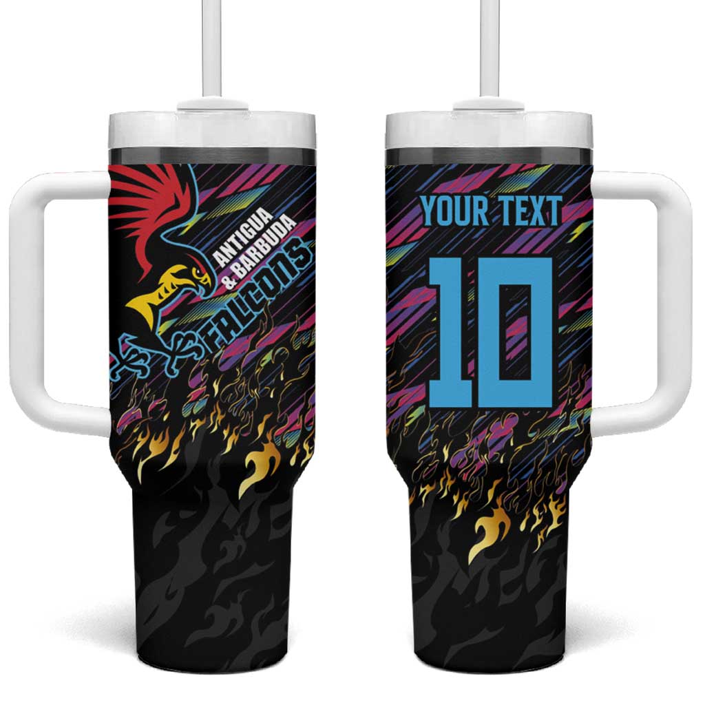 Custom Antigua & Barbuda Cricket Falcons Tumbler With Handle Through The Fire-Go Glory LT03