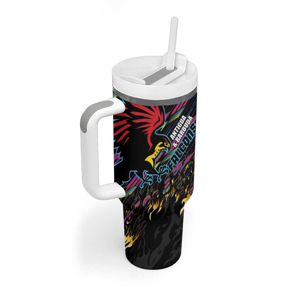 Custom Antigua & Barbuda Cricket Falcons Tumbler With Handle Through The Fire-Go Glory LT03